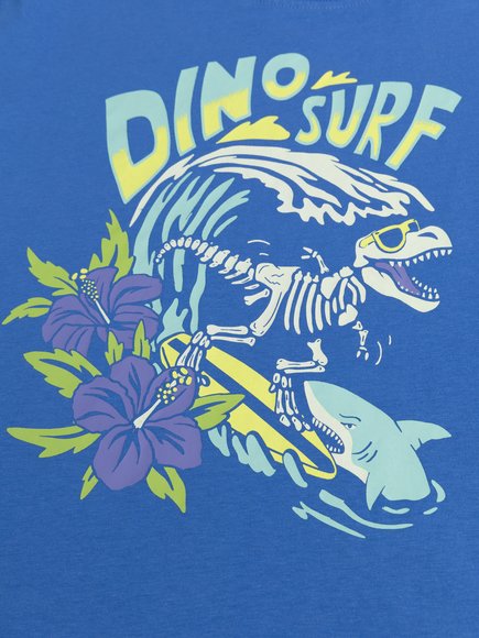 Παιδική Μπλούζα για Αγόρια Dino Surf
