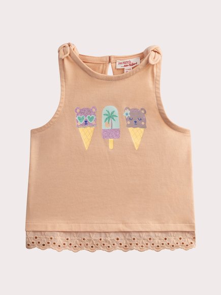 Βρεφική Μπλούζα για Κορίτσια Orange Gelato