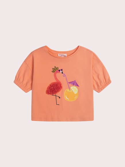 Παιδική Μπλούζα για Κορίτσια Orange Flamingo