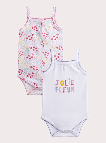 Σετ Βρεφικά Φορμάκια για Κορίτσια Jolie Fleur 2 τμχ