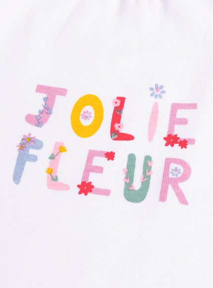 Σετ Βρεφικά Φορμάκια για Κορίτσια Jolie Fleur 2 τμχ