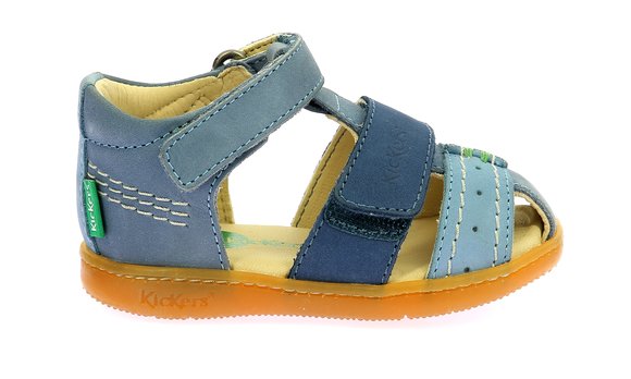 Βρεφικά Παπούτσια Kickers Kick bazar για Αγόρια Bleu tricolore (Μεγέθη 20-26)