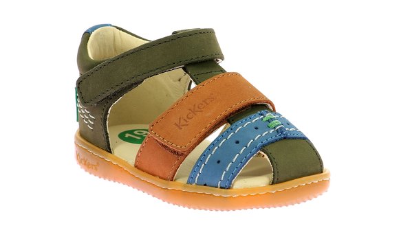 Βρεφικά Παπούτσια Kickers Kick bazar για Αγόρια Kaki camel bleu (Μεγέθη 20-26)