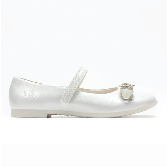 LELLI KELLY Παιδικές Μπαλαρίνες Lelli Kelly Katia για Κορίτσια Pearl White (Μεγέθη 28-37) - ΛΕΥΚΟ
