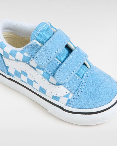 Βρεφικά Παπούτσια Vans Old Skool για Αγόρια Blue Checkerboard (Μεγέθη 20-26)