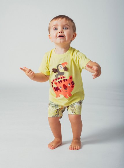 Βρεφική Μπλούζα για Αγόρια Yellow Friends