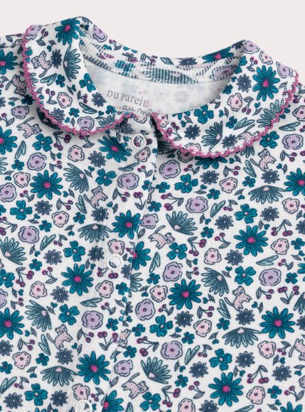 Βρεφική Ολόσωμη Πιτζάμα για Κορίτσια Floral Onesie