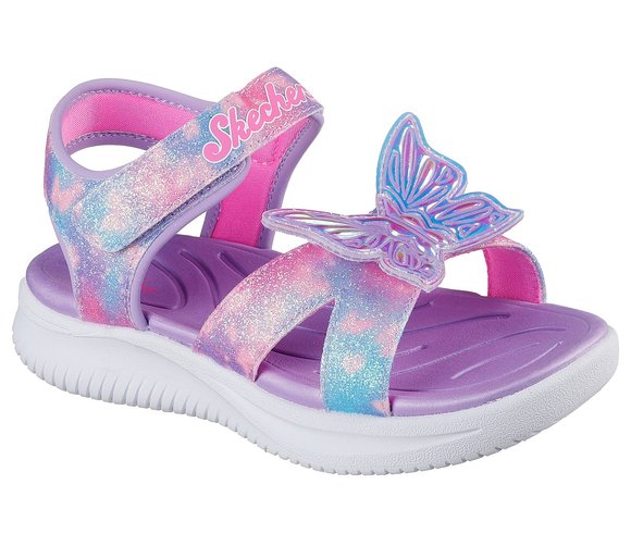 Παιδικά Σανδάλια Skechers Jumpsters Sandal για Κορίτσια Butterfly Brights (Μεγέθη 27,5-33,5)