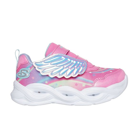 SKECHERS Βρεφικά Παπούτσια Skechers S Lights για Κορίτσια Twisty Glow (Μεγέθη 21,5-26,5) - ΡΟΖ