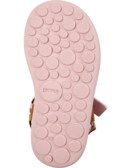 Παιδικά Σανδάλια Camper Pelotas Flota για Κορίτσια Pink/Brown (Μεγέθη 26-35)