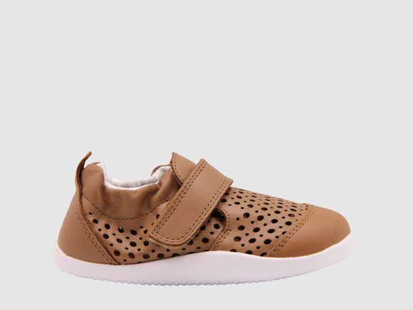 BOBUX Βρεφικά Παπούτσια Bobux Step Up για Αγόρια Xplorer Go Punch Caramel (Μεγέθη 21-22) - ΚΑΦΕ