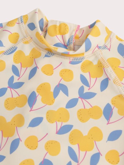Σετ Βρεφικό Μαγιό και Αντιηλιακή Μπλούζα για Κορίτσια Lemon Print