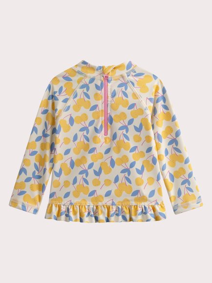 Σετ Βρεφικό Μαγιό και Αντιηλιακή Μπλούζα για Κορίτσια Lemon Print
