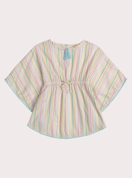 Παιδικό Πόντσο για Κορίτσια Colourful Stripes
