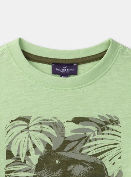 Παιδική Μπλούζα για Αγόρια Lime Dino