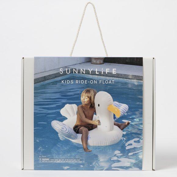 SUNNYLIFE Παιδικό Στρώμα Θαλάσσης Sid the Seagull Blue Stripe