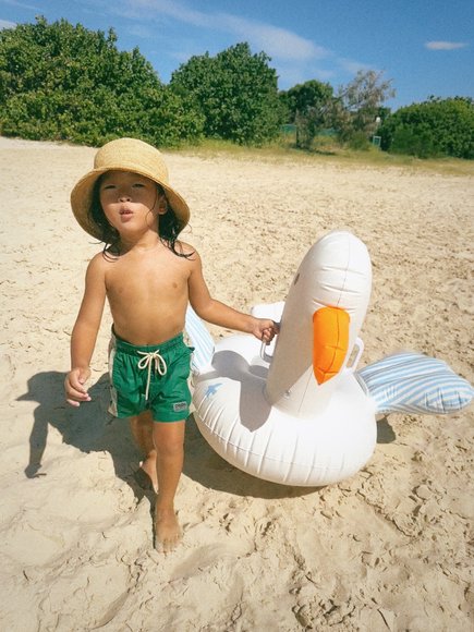 SUNNYLIFE Παιδικό Στρώμα Θαλάσσης Sid the Seagull Blue Stripe