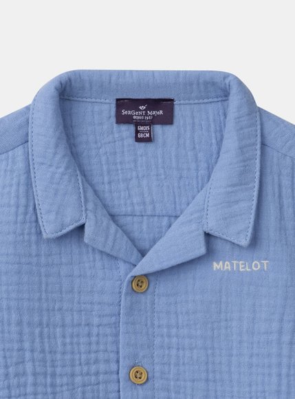 Bρεφικό Πουκάμισο για Αγόρια Blue Matelot - ΜΠΛΕ φωτογραφία