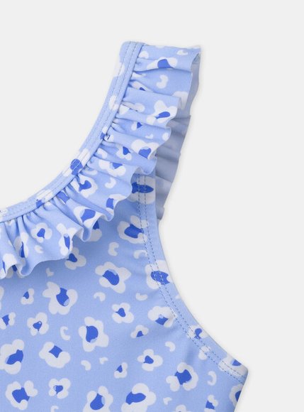 Παιδικό Ολόσωμο Μαγιό για Κορίτσια Blue Leopard