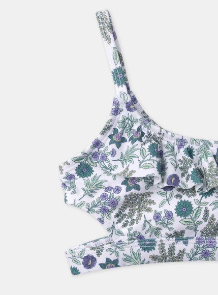 Παιδικό Μαγιό για Κορίτσια Blue Garden - ΛΕΥΚΟ φωτογραφία