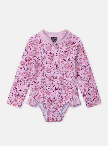 Παιδικό Ολόσωμο Μαγιό για Κορίτσια Pink Vintage Floral