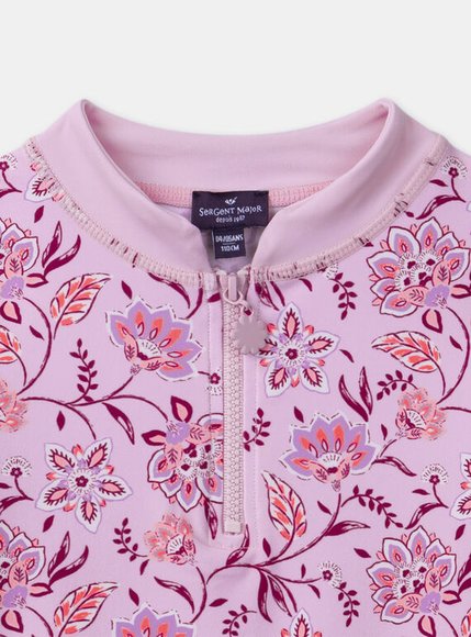 Παιδικό Ολόσωμο Μαγιό για Κορίτσια Pink Vintage Floral