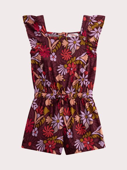 Παιδική Ολόσωμη Φόρμα για Κορίτσια Dark Floral