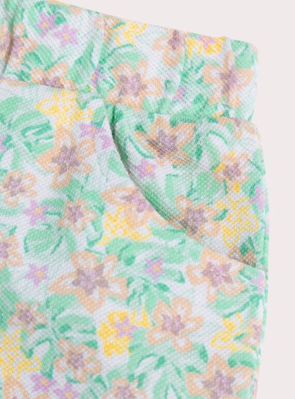 Βρεφικό Σορτς για Κορίτσια Flowered Green