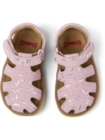 Βρεφικά Σανδάλια Camper Sandal Bicho για Κορίτσια Pink/Silver (Μεγέθη 21-25)