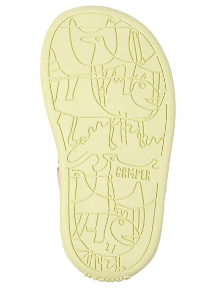 Βρεφικά Σανδάλια Camper Sandal Bicho για Κορίτσια Pink/Silver (Μεγέθη 21-25)
