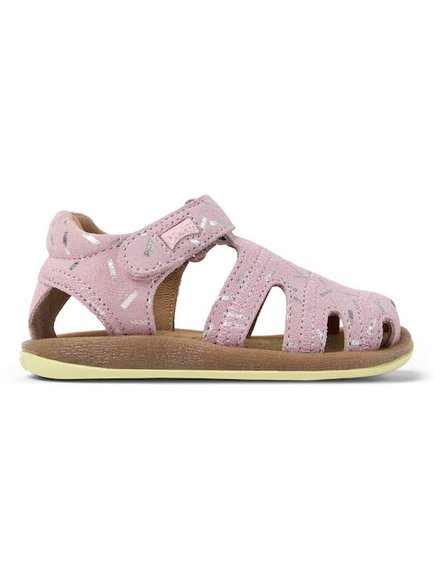 CAMPER Βρεφικά Σανδάλια Camper Sandal Bicho για Κορίτσια Pink/Silver (Μεγέθη 21-25) - ΡΟΖ