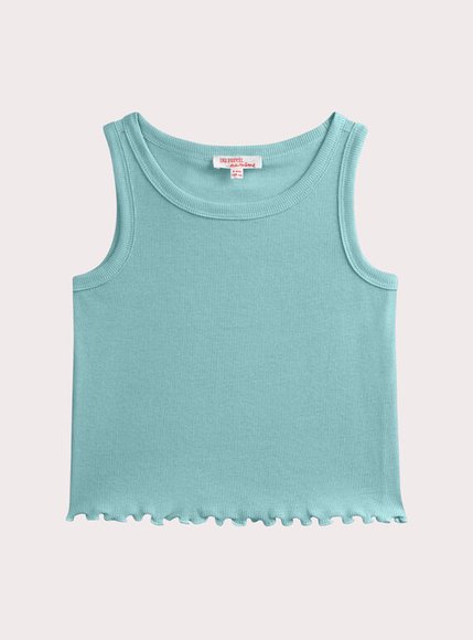 Παιδική Μπλούζα για Κορίτσια Turquoise Ribbed