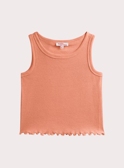 Παιδική Μπλούζα για Κορίτσια Orange Ribbed