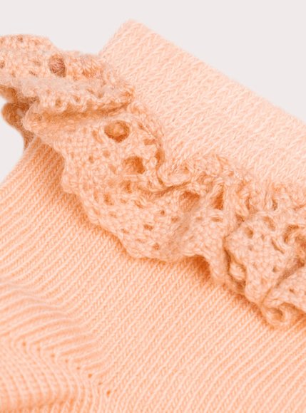 Βρεφικές Κάλτσες για Κορίτσια Peach Ruffles - ΠΟΡΤΟΚΑΛΙ φωτογραφία