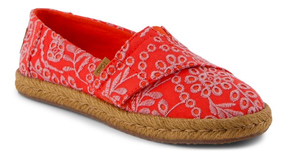Παιδικές Εσπαντρίγιες Toms Alpargata Rope 2.0 για Κορίτσια Flame Botanical Eyelet (Μεγέθη 30-35,5)