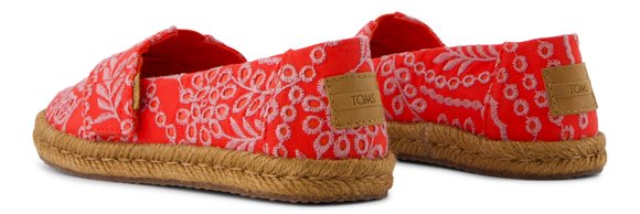 Παιδικές Εσπαντρίγιες Toms Alpargata Rope 2.0 για Κορίτσια Flame Botanical Eyelet (Μεγέθη 30-35,5)