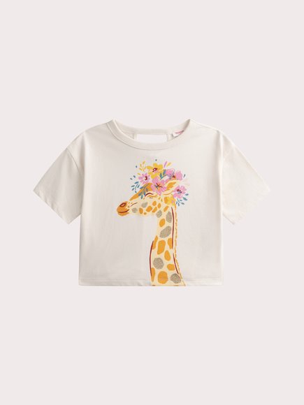 Παιδική Μπλούζα για Κορίτσια Glorious Giraffe