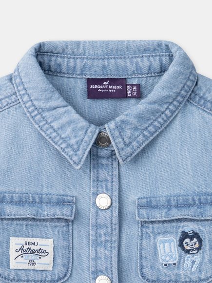 Βρεφικό Πουκάμισο για Αγόρια Authentic Denim