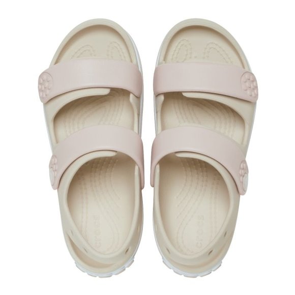Βρεφικά Σανδάλια Crocs Cruiser για Κορίτσια Beige/White (Μεγέθη 19-28)