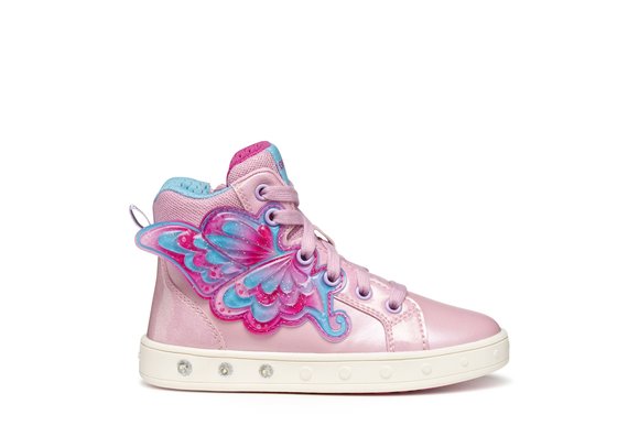 Παιδικά Παπούτσια Geox Skylin για Κορίτσια Pink Wings (Μεγέθη 25-32)
