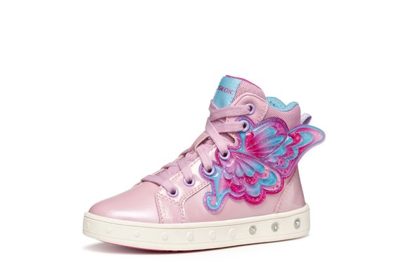 Παιδικά Παπούτσια Geox Skylin για Κορίτσια Pink Wings (Μεγέθη 25-32)