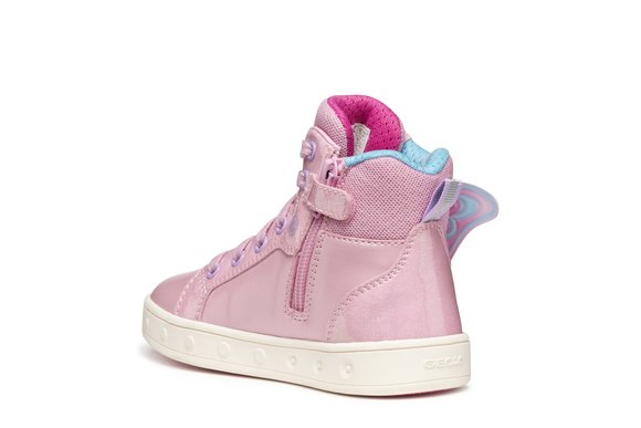 Παιδικά Παπούτσια Geox Skylin για Κορίτσια Pink Wings (Μεγέθη 25-32)