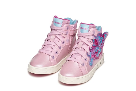 Παιδικά Παπούτσια Geox Skylin για Κορίτσια Pink Wings (Μεγέθη 25-32)