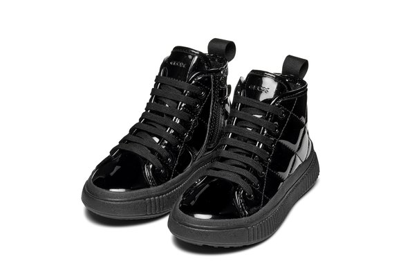 Παιδικά Παπούτσια Geox Laquinny για Κορίτσια Black (Μεγέθη 28-36)