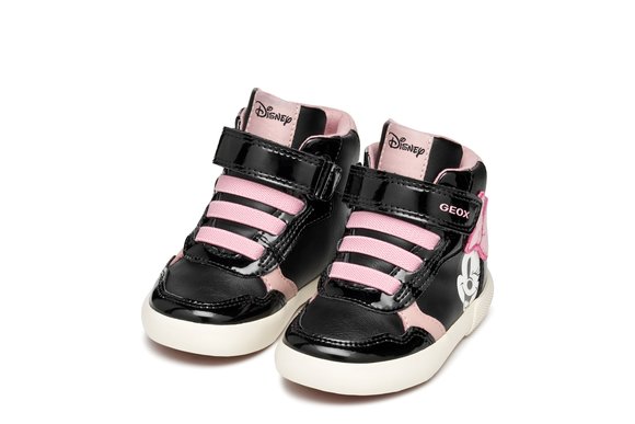 Βρεφικά Παπούτσια Geox B Gisili για Κορίτσια Minnie Black/Pink (Μεγέθη 21-27)