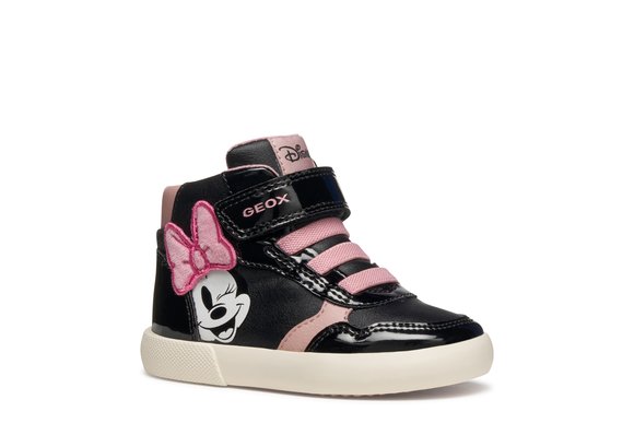 Βρεφικά Παπούτσια Geox B Gisili για Κορίτσια Minnie Black/Pink (Μεγέθη 21-27)