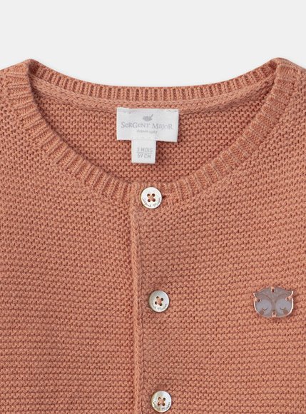 Βρεφική Ζακέτα για Κορίτσια Orange/Pink Owl