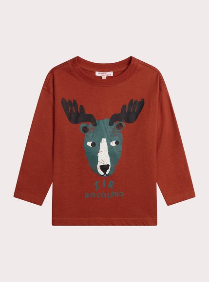 DPAM Παιδική Μακρυμάνικη Μπλούζα για Αγόρια - ΚΟΚΚΙΝΟ