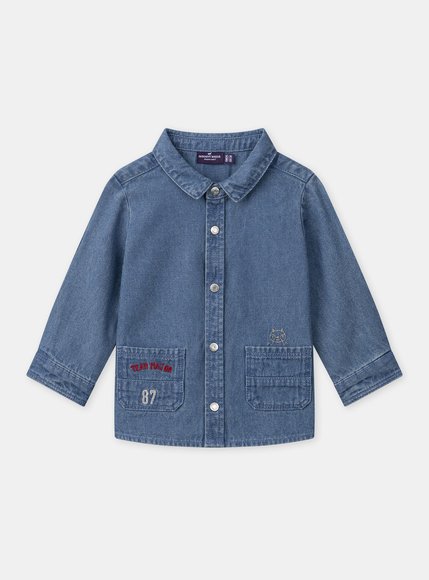 SERGENT MAJOR Βρεφικό Πουκάμισο για Αγόρια Denim 87 - ΜΠΛΕ
