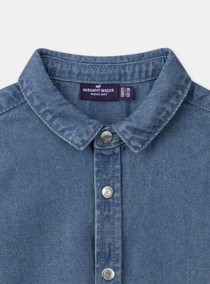 Βρεφικό Πουκάμισο για Αγόρια Denim 87 - ΜΠΛΕ φωτογραφία